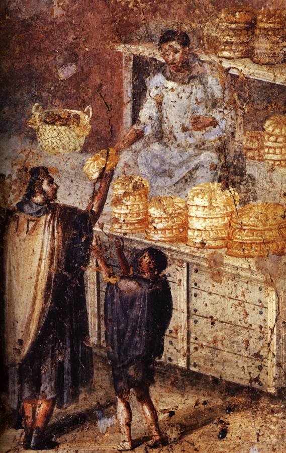 50-79  Le marchand de pain  62×53 cm  Pompei, Maison du Boulanger