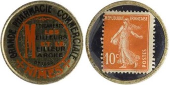 Timbre - Monnaie Chocolats Pihan Paris