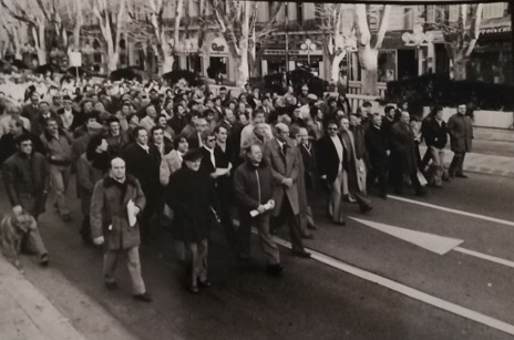 Manifestation des ouvriers boulangers, 1981