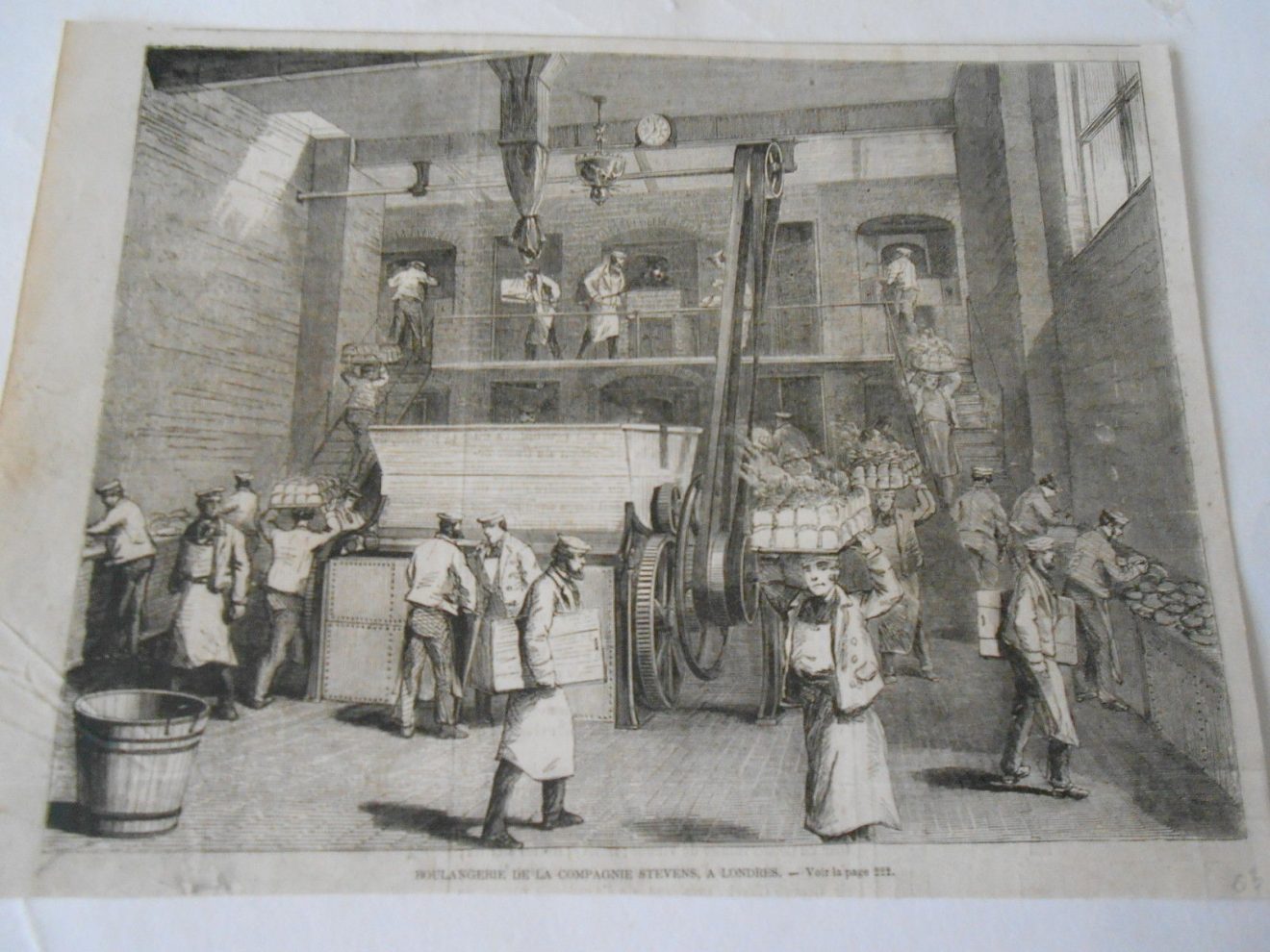 F:\archives pour articles\Boulangerie industrielle 19 eme\Boulangerie de la Compagnie Stevens à Londres London Antique Old Print 1863.JPG