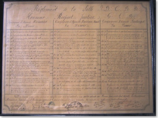Règlement de 1900